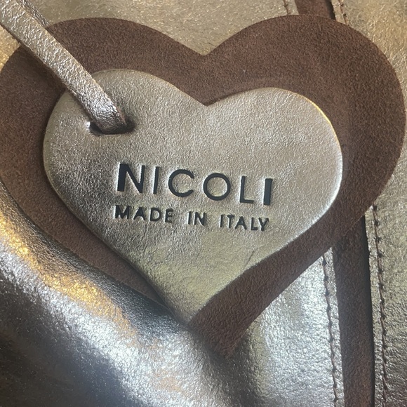 NICOLI Made in Italy Leather Tote - Picture 2 of 9